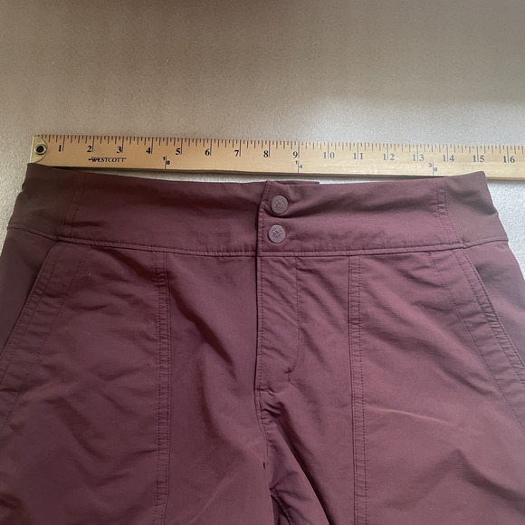 REI Co-Op Shorts Womens 4 Burgundy Hiking Outdoor Regular Fit Drawstring Pockets - Picture 5 of 14